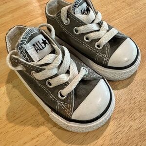 Baby Chucks- Grey Converse size 3